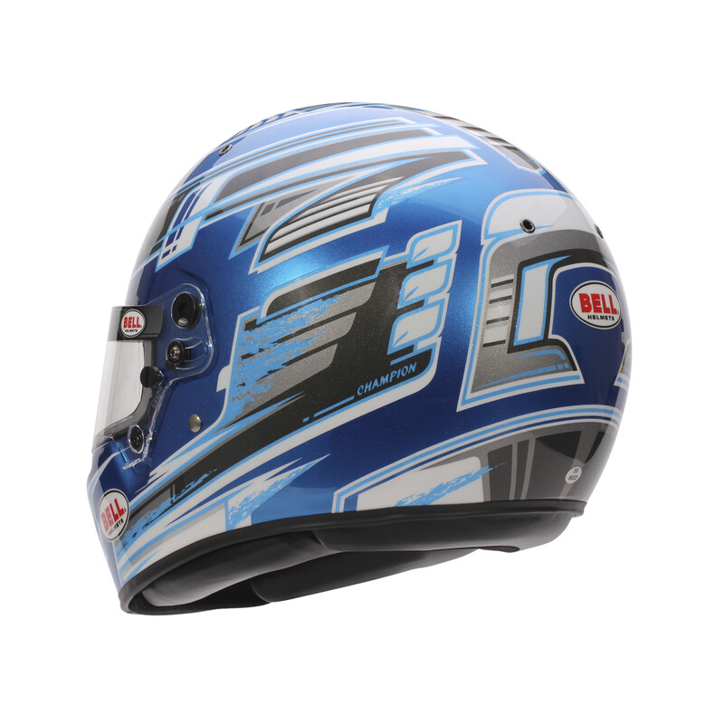 Casque Bell Karting KC7-CMR Anthracite / Bleu Champion